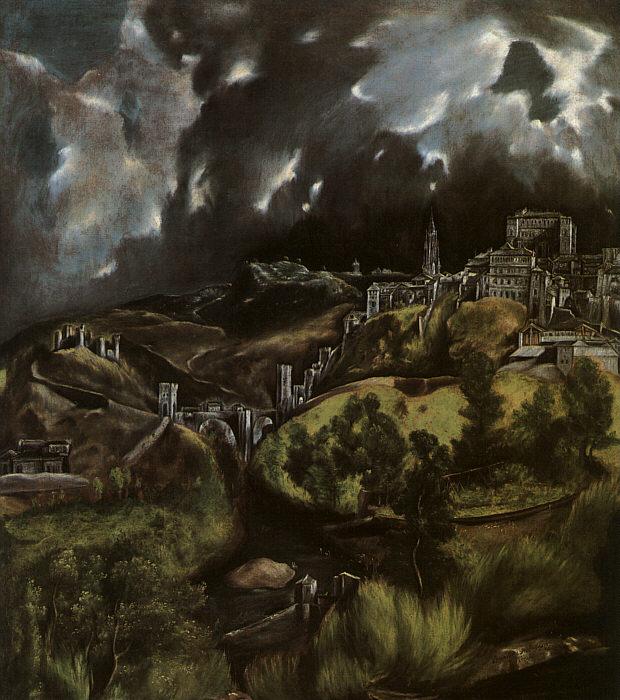 El Greco View of Toledo Sweden oil painting art